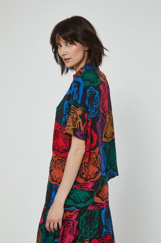 multicolor Koszula damska wzorzysta multicolor