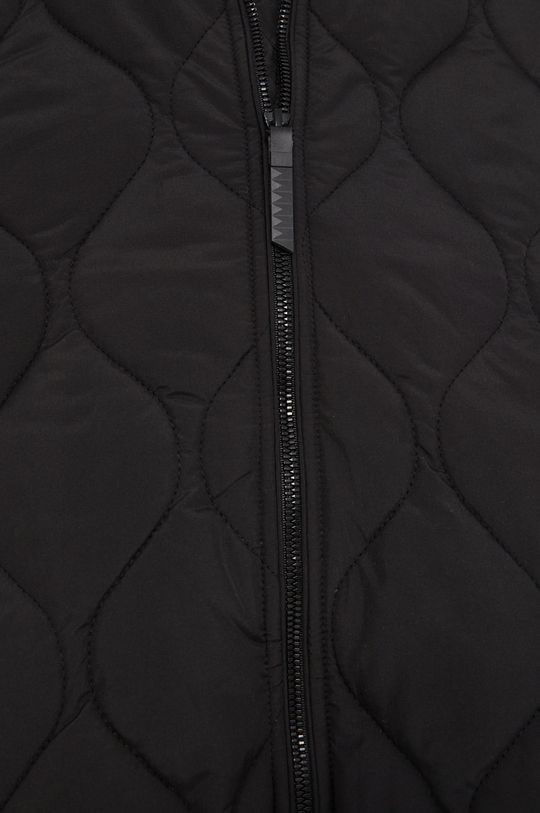 Kabát dámsky z prešívanej látky čierna farba Dámsky