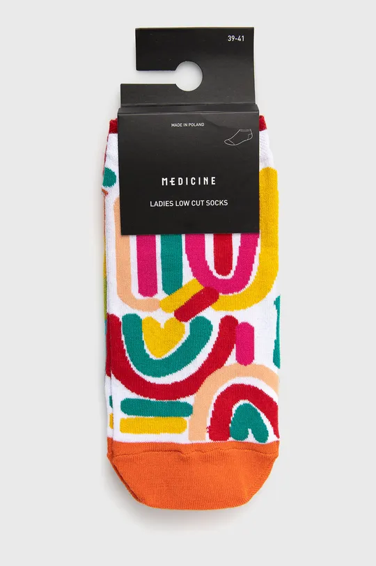 Skarpetki damskie bawełniane wzorzyste (2-pack) multicolor multicolor