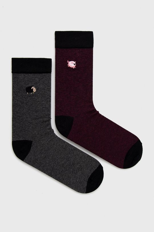 viacfarebná Ponožky pánske Commercial (2-pack) Pánsky