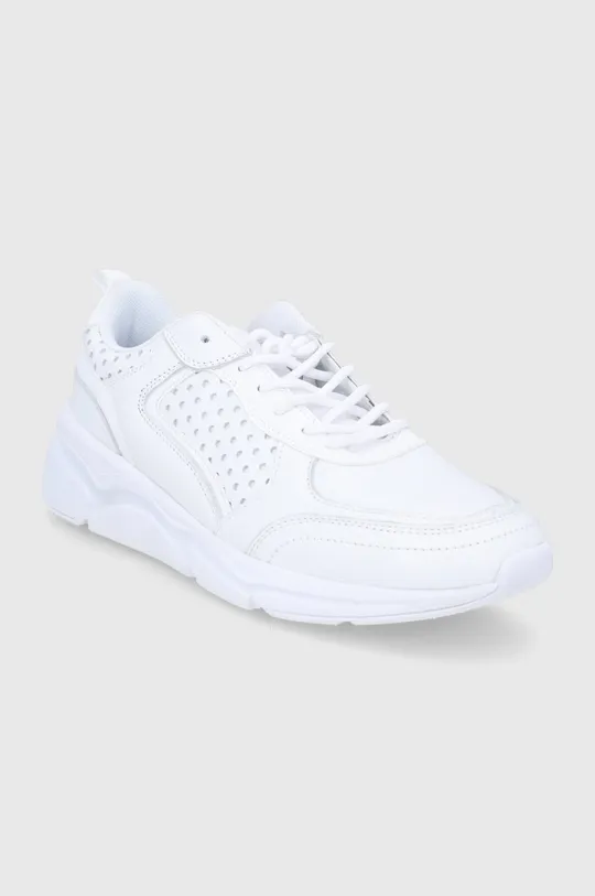 Sneakersy skórzane damskie białe biały