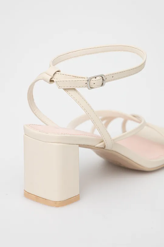 béžová Dámske sandále z ekologickej kože