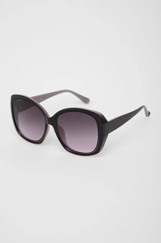 Okulary damskie przeciwsłoneczne czarne czarny