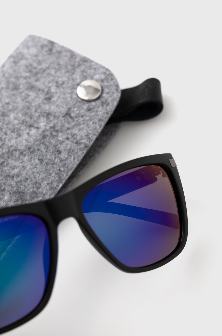 Okulary męskie z polaryzacją czarne 10 % Metal, 90 % Poliwęglan