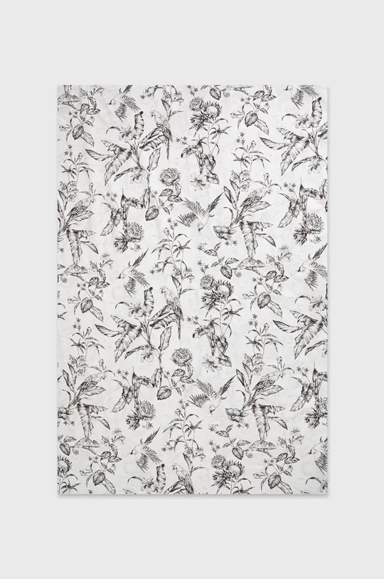 biały Obrus bawełniany 150 x 150 cm wzorzysty biały Unisex