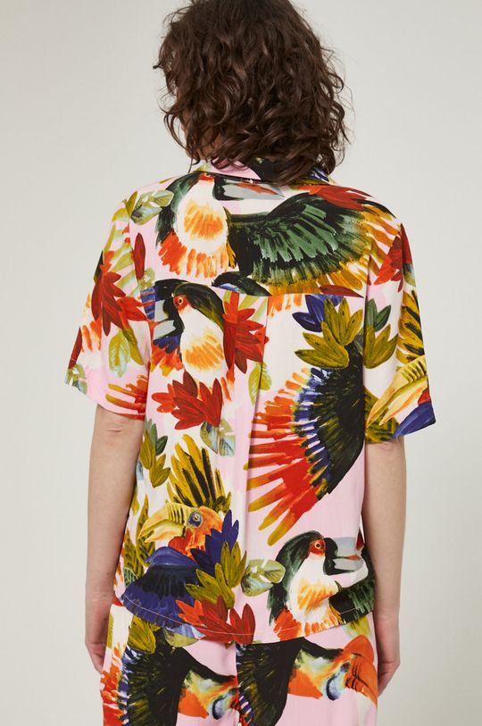 Piżama damska wzorzysta multicolor 100 % Wiskoza