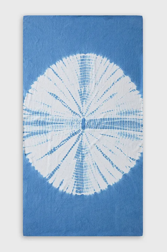 Ręcznik plażowy niebieski tie dye niebieski