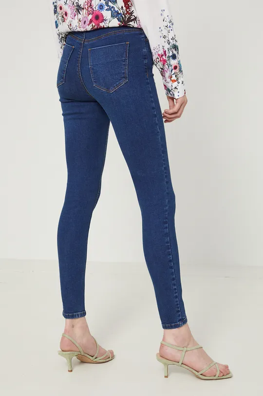 Jeansy damskie skinny granatowe 98 % Bawełna, 2 % Elastan