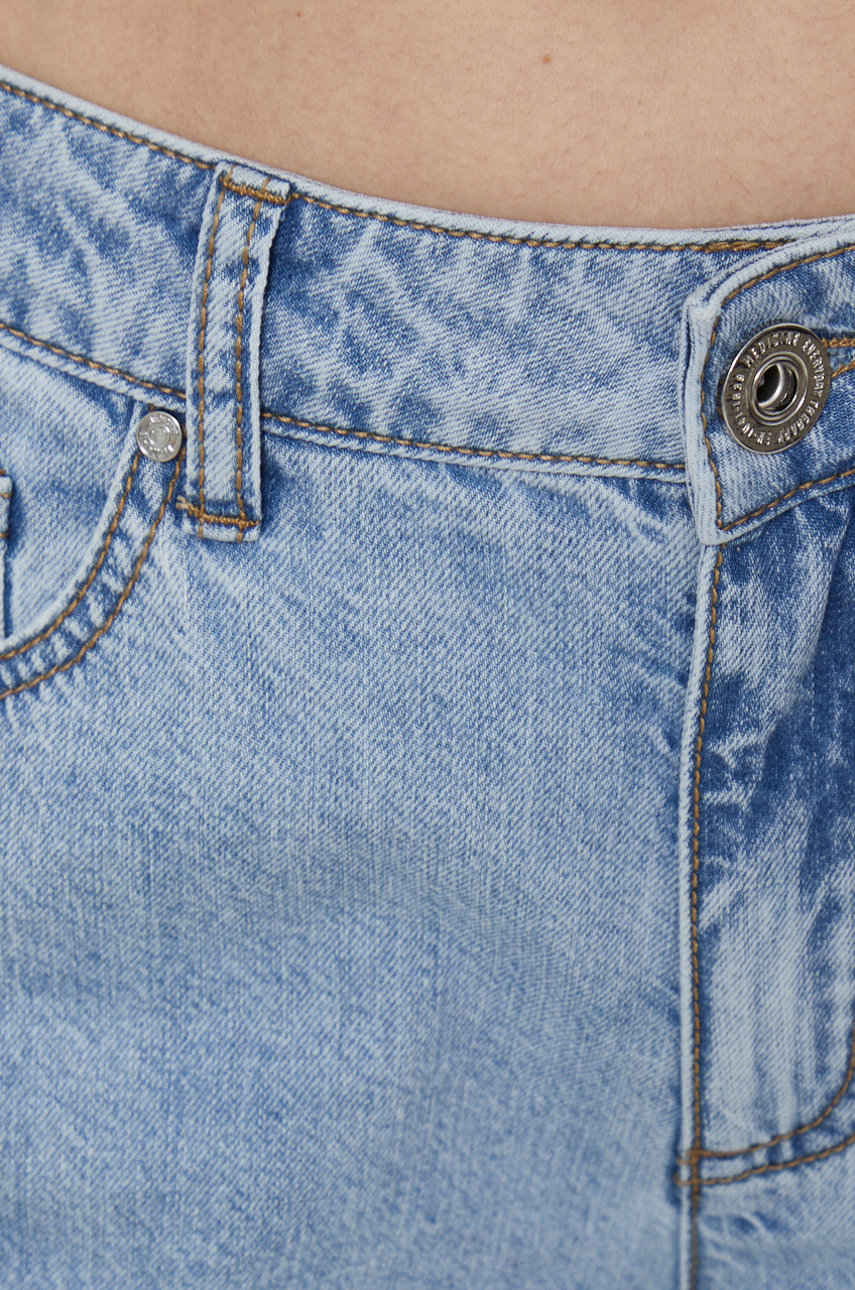 blady niebieski Jeansy damskie straight niebieskie