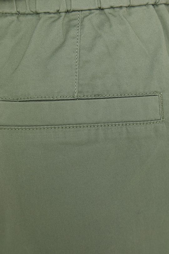 Spodnie damskie gładkie zielone 98 % Bawełna, 2 % Elastan