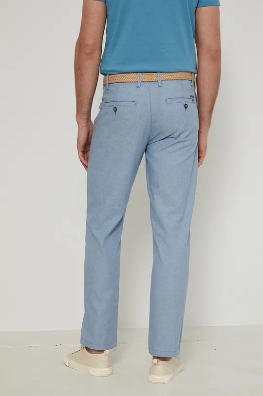 Spodnie lniane męskie niebieskie Materiał zasadniczy: 50 % Bawełna, 50 % Len, Podszewka 1: 60 % Bawełna, 40 % Poliester, Podszewka 2: 100 % Bawełna