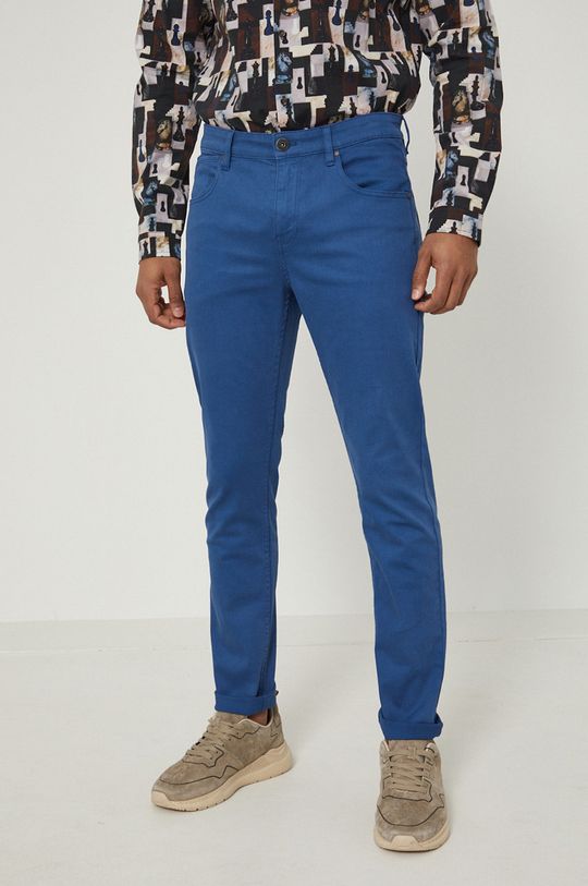 Spodnie męskie niebieskie stalowy niebieski
