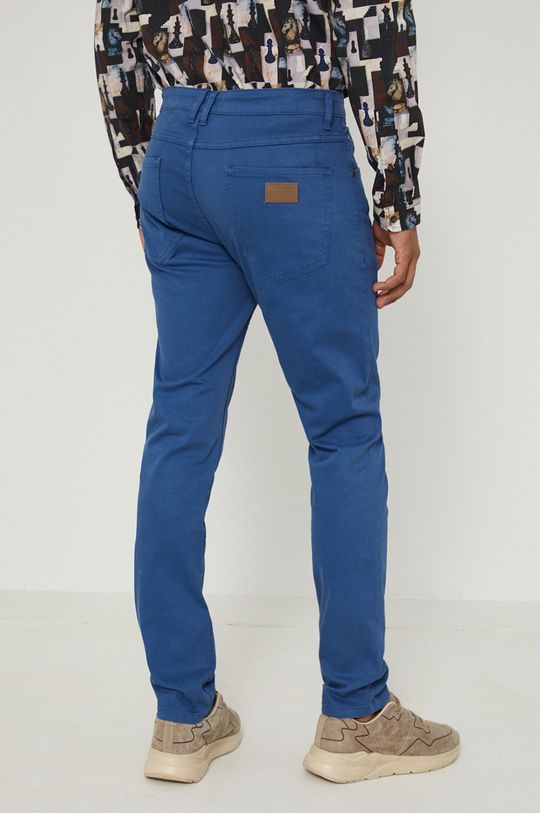 Spodnie męskie niebieskie 98 % Bawełna, 2 % Elastan