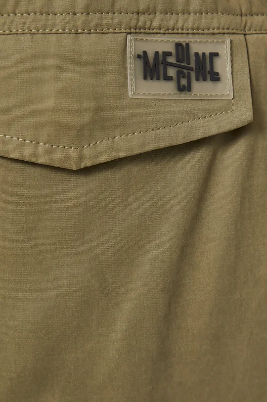 militarny Spodnie męskie gładkie zielone