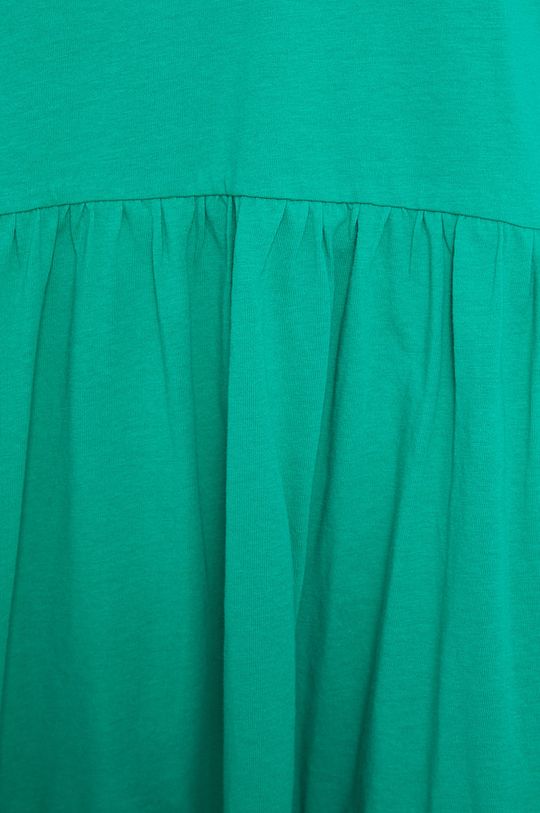 Sukienka rozkloszowana gładka zielona