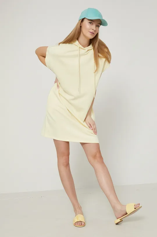 svetložltá Bavlnené šaty Commercial Dámsky