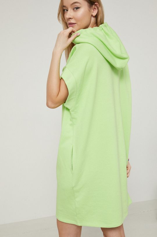 Sukienka bawełniana oversize zielona 100 % Bawełna