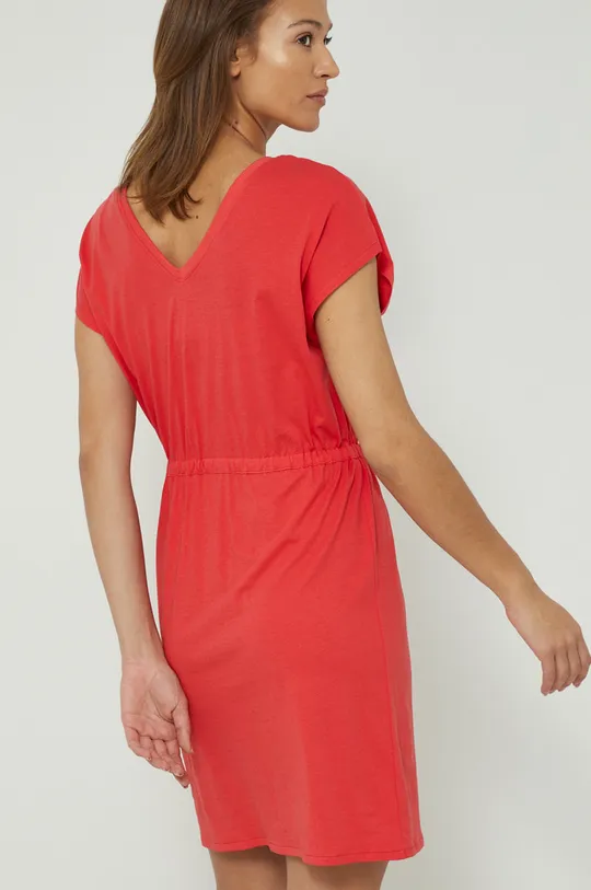 Sukienka bawełniana damska prosta czerwona 100 % Bawełna