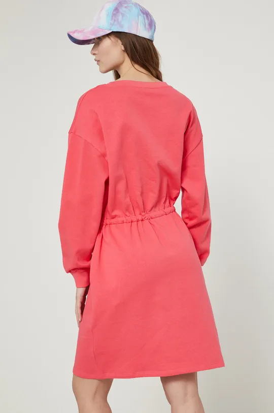 Sukienka bawełniana gładka różowa 100 % Bawełna