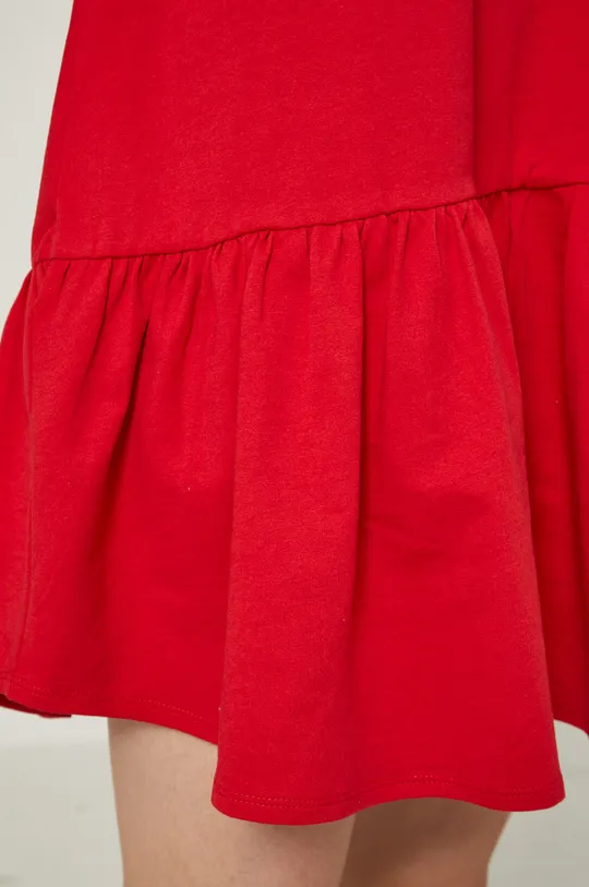 Sukienka bawełniana oversize czerwona