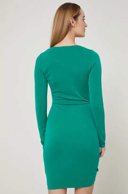 Sukienka dopasowana zielona 70 % Modal, 30 % Poliester