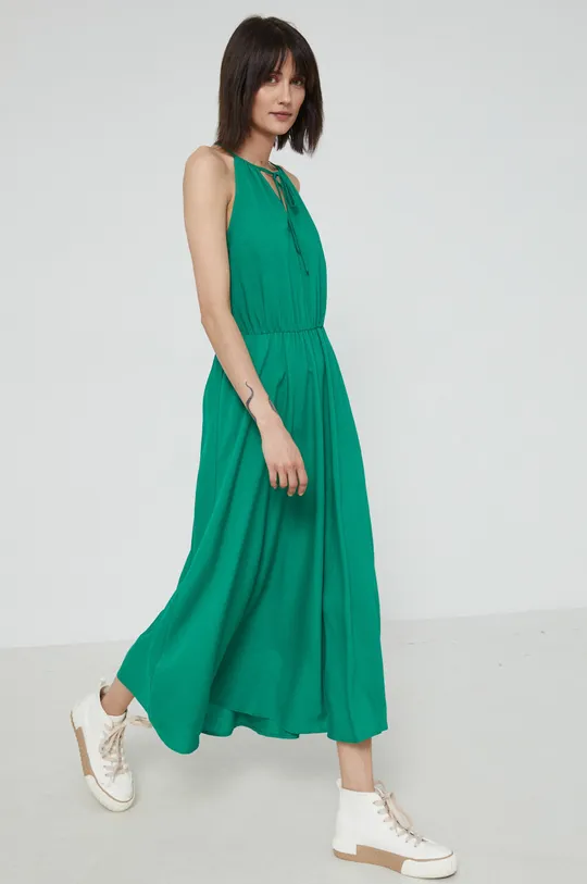 πράσινο Φόρεμα από λινό μείγμα Medicine Γυναικεία