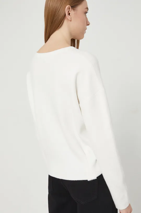 Odzież Sweter damski gładki biały RS22.SWD020 biały