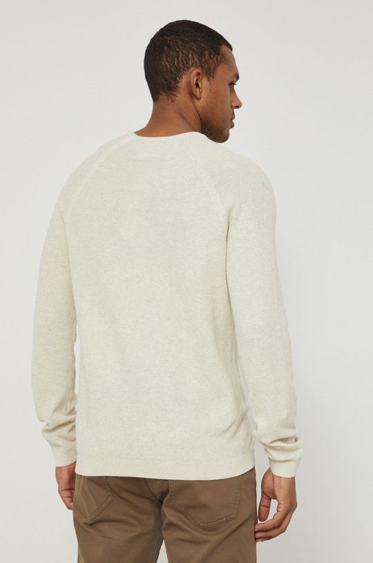 Sweter bawełniany męski beżowy 100 % Bawełna