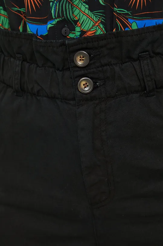 čierna Rifľové krátke nohavice