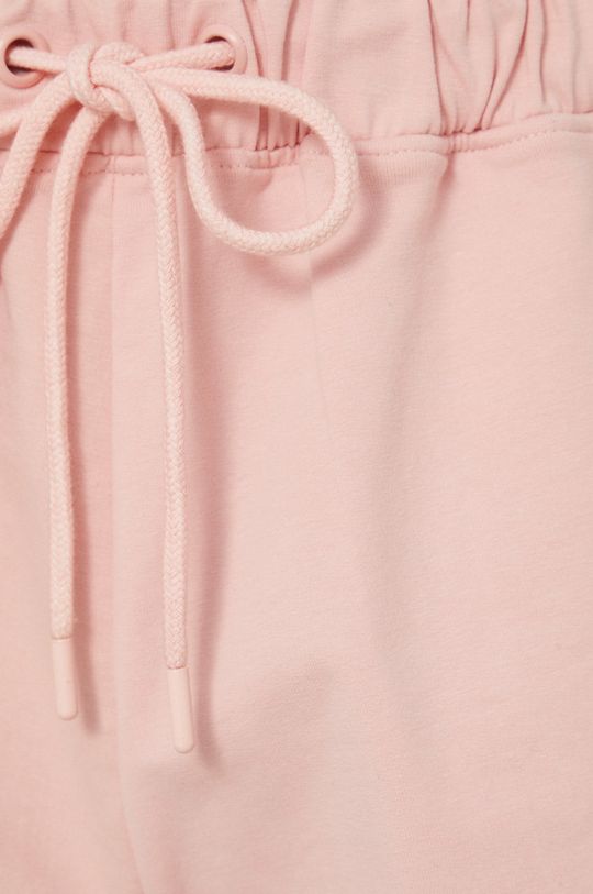 pastelowy różowy Szorty damskie high waist różowe