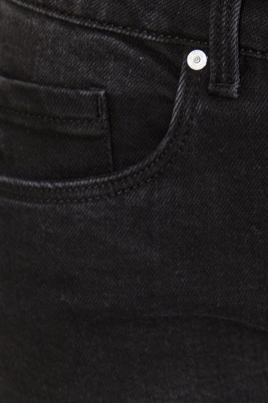 czarny Medicine szorty jeansowe