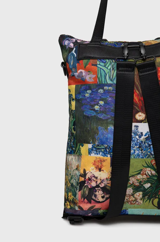 multicolor Torebka Eviva L'arte damska z funkcją plecaka wzorzysta multicolor