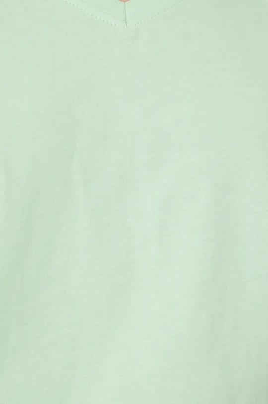 T-shirt bawełniany damski zielony Damski