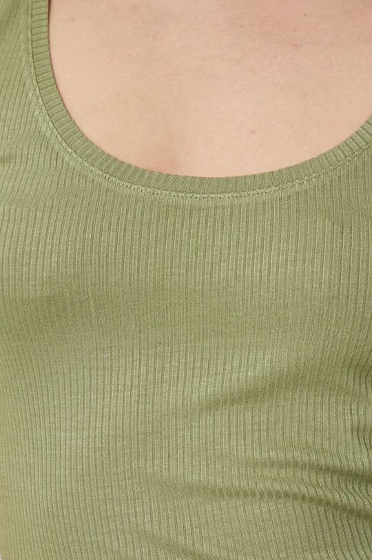 T-shirt damski gładki zielony Damski