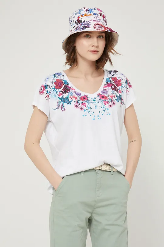 λευκό Medicine - Βαμβακερό μπλουζάκι Flower Oasis Γυναικεία