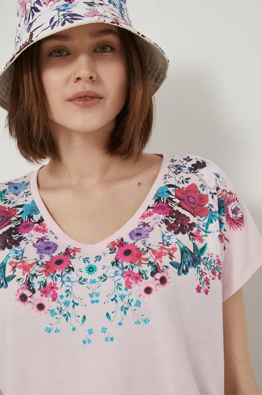 ροζ Medicine - Βαμβακερό μπλουζάκι Flower Oasis