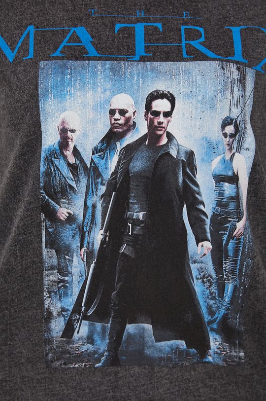T-shirt bawełniany damski Matrix czarny