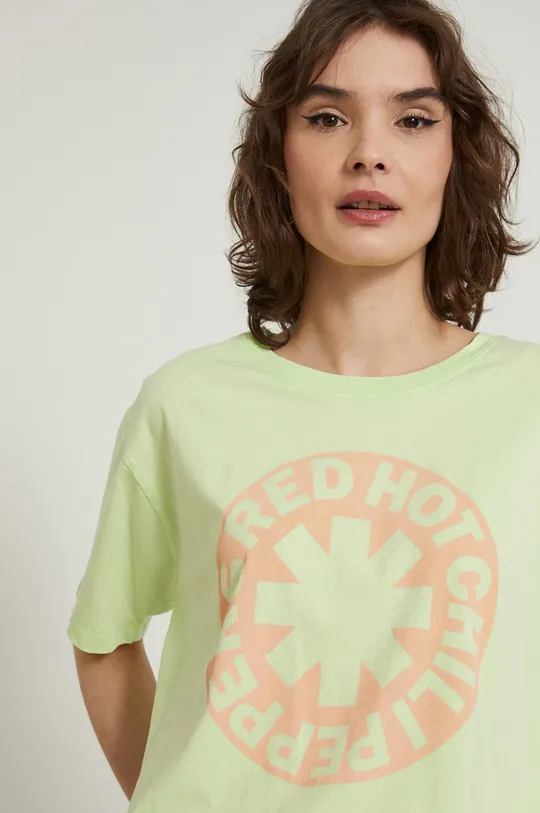 zelená Tričko bavlnené dámske Red Hot Chili Peppers zelené