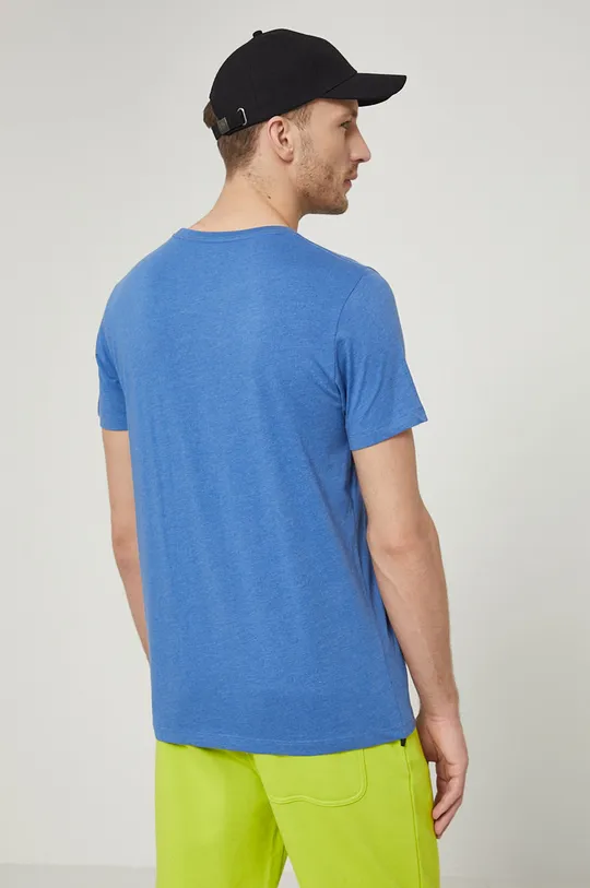 T-shirt męski gładki niebieski RS22.TSM040 niebieski RS22
