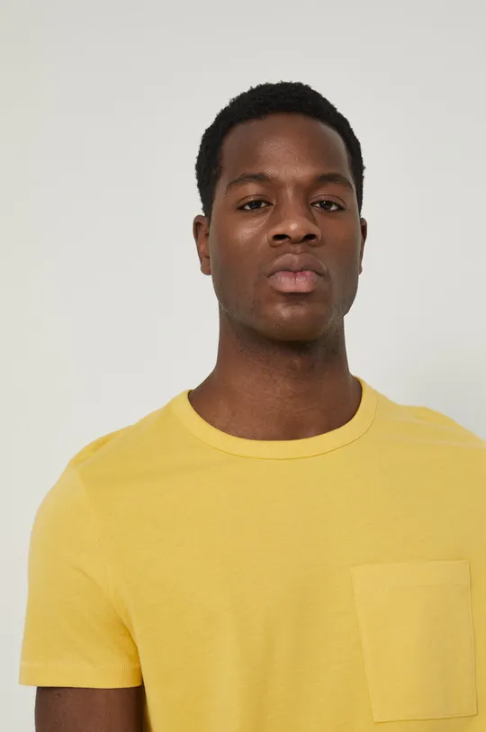 žltá Bavlnené tričko pánsky Basic