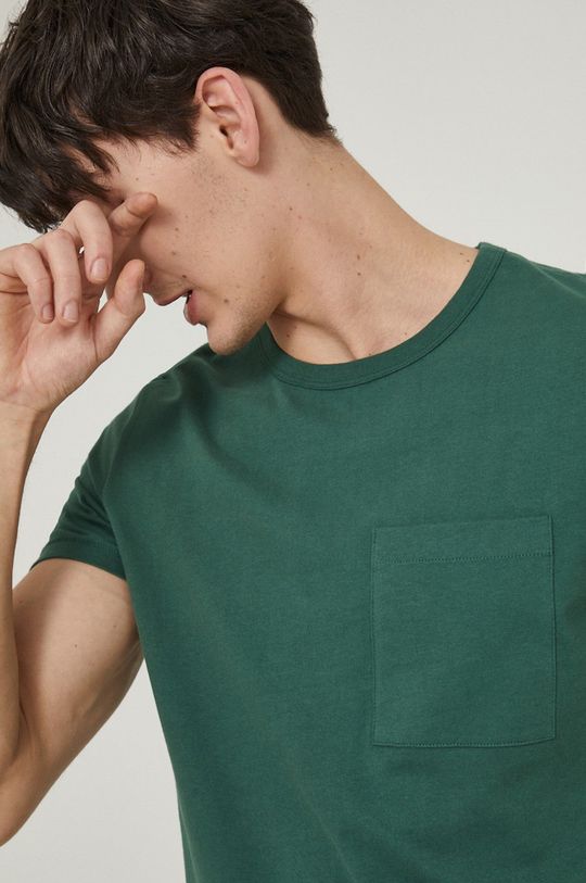 zelená Bavlnené tričko pánsky Basic