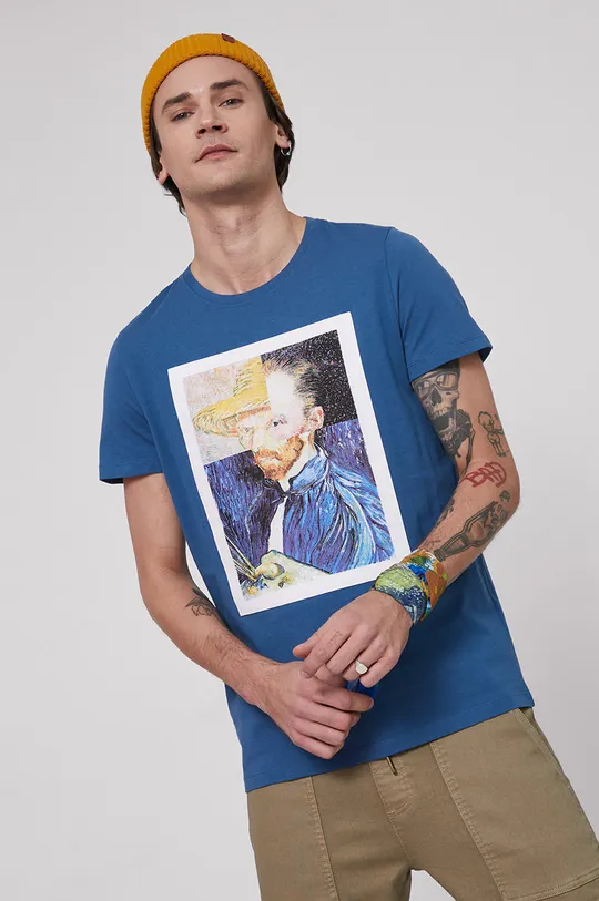 modrá Medicine - Bavlnené tričko Eviva L'arte