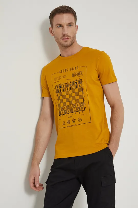 Medicine - Βαμβακερό μπλουζάκι CheckMate κίτρινο