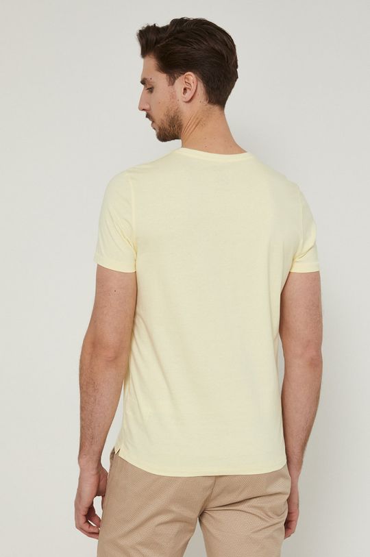 T-shirt męski z  bawełny organicznej żółty <p>100 % Bawełna organiczna</p>