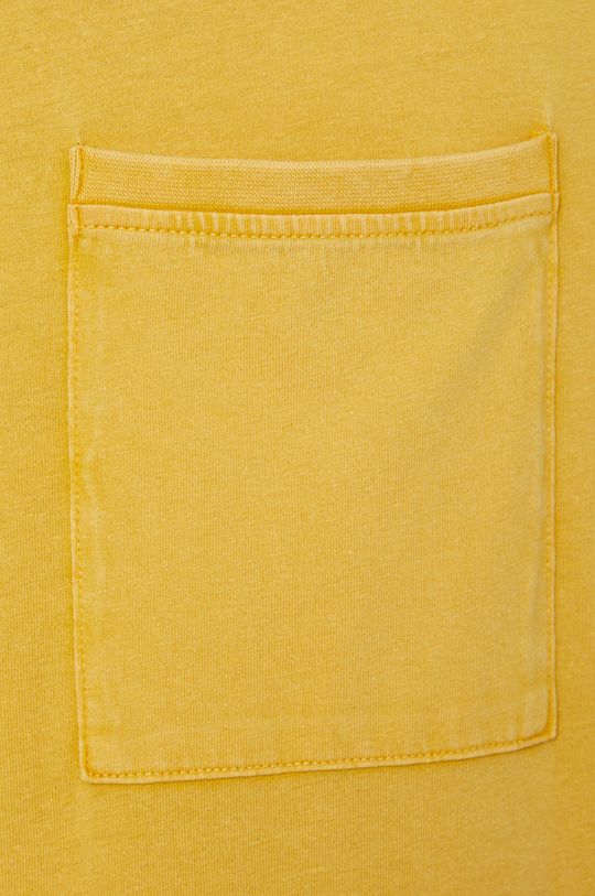 T-shirt bawełniany męski żółty Męski