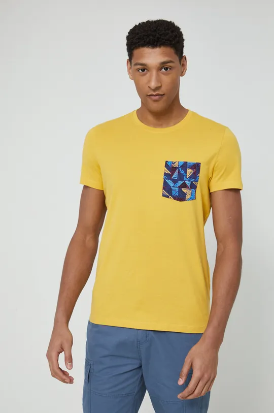 Βαμβακερό μπλουζάκι Medicine κίτρινο