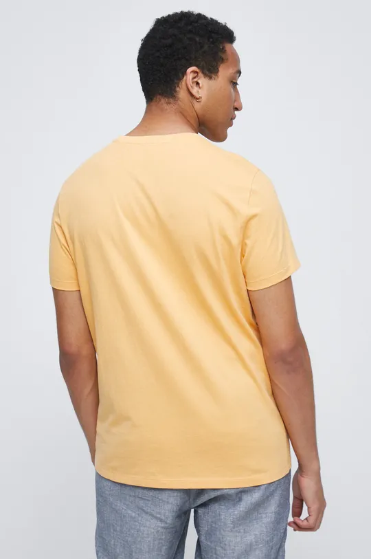 T-shirt bawełniany z nadrukiem pomarańczowy 100 % Bawełna