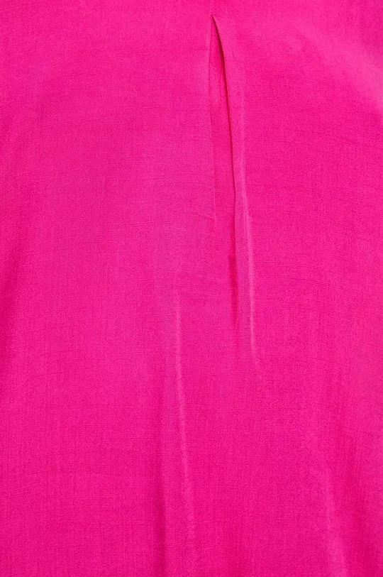 Bluzka damska z wiskozy kolor różowy Damski