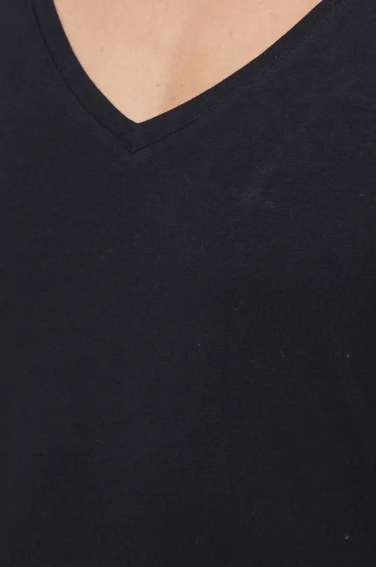 Tričko s dlhým rukávom dámsky čierna farba Dámsky