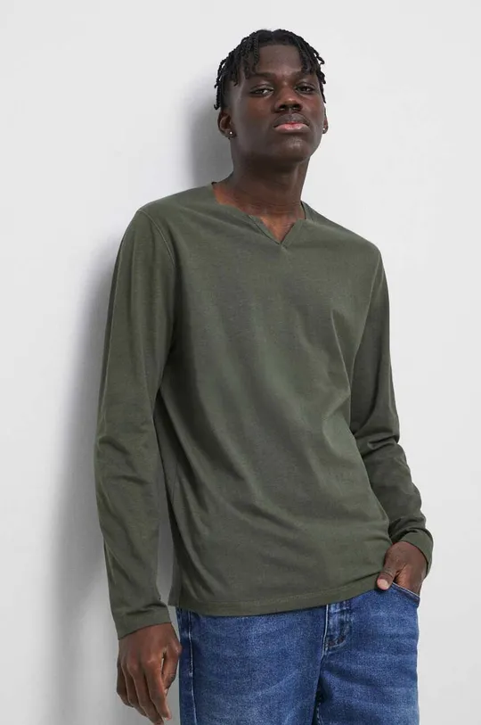 πράσινο Βαμβακερή μπλούζα με μακριά μανίκια Medicine
